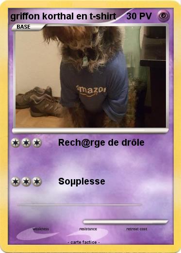 Pokemon griffon korthal en t-shirt