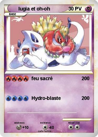 Pokemon lugia et oh-oh