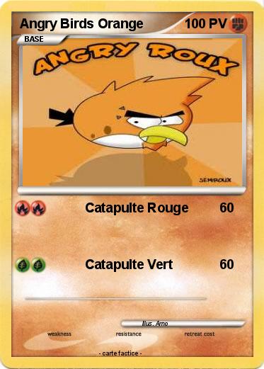 Pokemon Angry Birds Orange