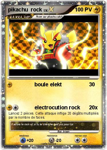 Pokemon pikachu  rock