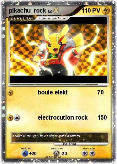 Pokemon pikachu  rock