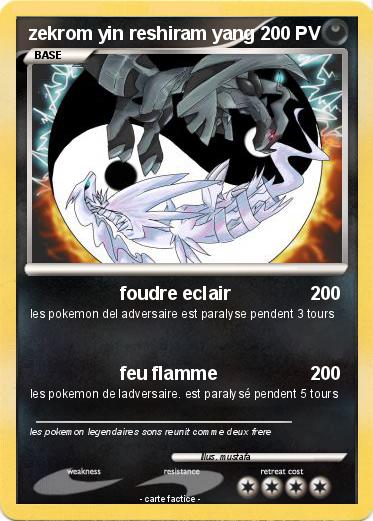 Pokemon zekrom yin reshiram yang