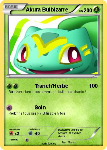 Pokemon Akura Bulbizarre