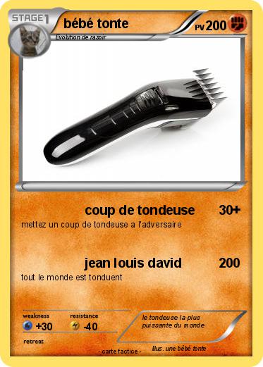 Pokemon bébé tonte