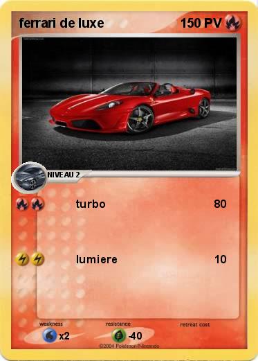 Pokemon ferrari de luxe