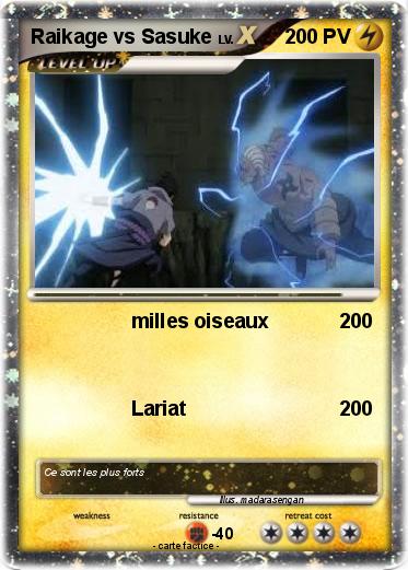 Pokemon Raikage vs Sasuke