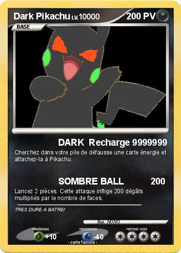 Pokemon Dark Pikachu