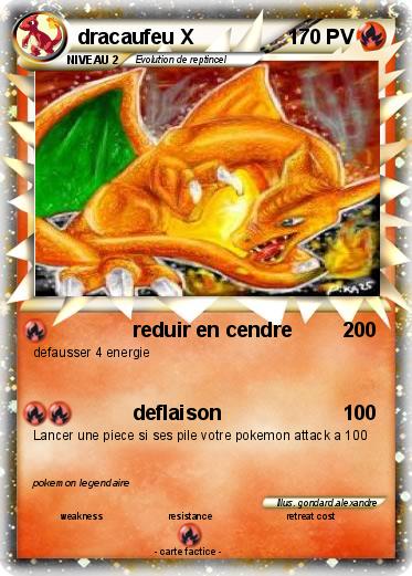 Pokemon dracaufeu X
