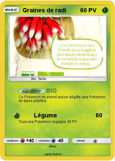Pokemon Graines de radi