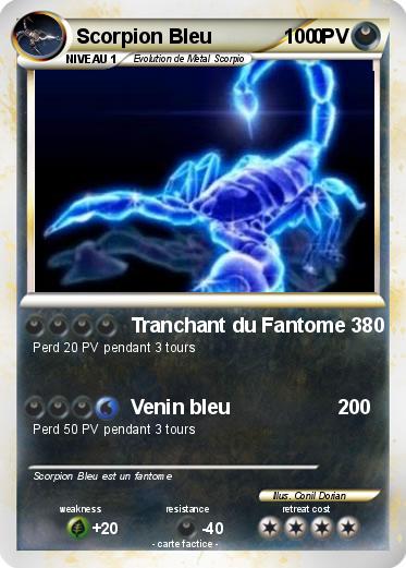 Pokemon Scorpion Bleu                  0