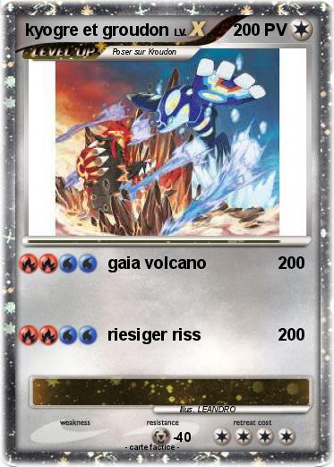 Pokemon kyogre et groudon