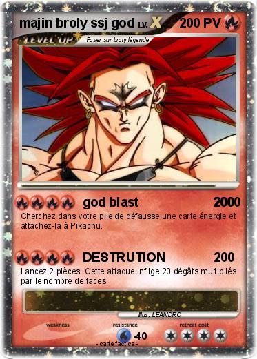 Pokemon majin broly ssj god