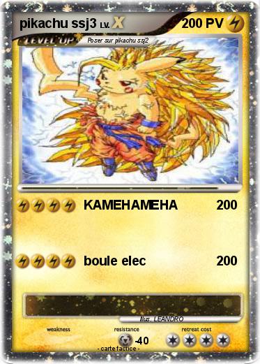 Pokemon pikachu ssj3