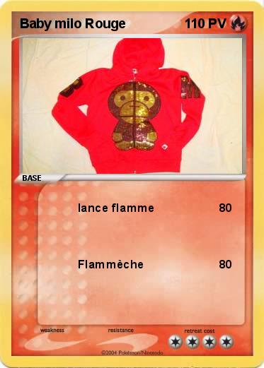 Pokemon Baby milo Rouge