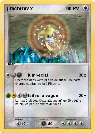 Pokemon jirachi niv x