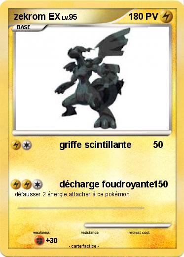 Pokemon zekrom EX