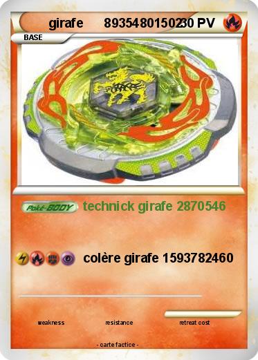 Pokemon girafe      89354801502