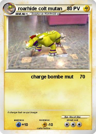 Pokemon roarhide colt mutan