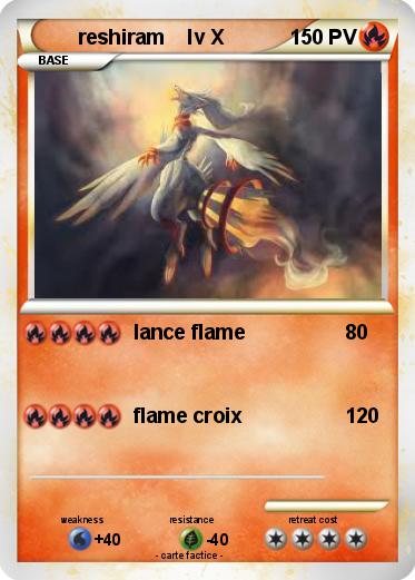 Pokemon reshiram    lv X