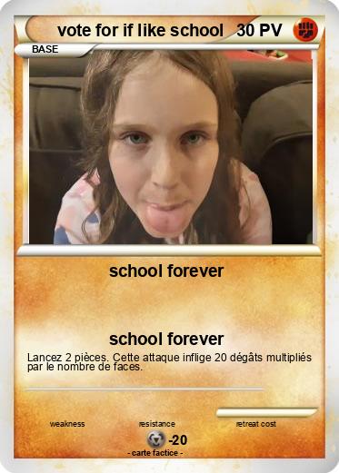 Pokemon vote for if like school