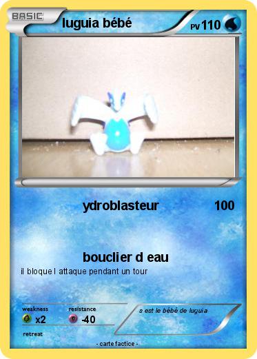 Pokemon luguia bébé