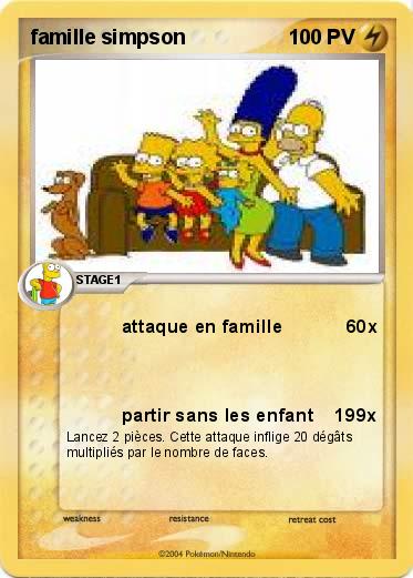 Pokemon famille simpson