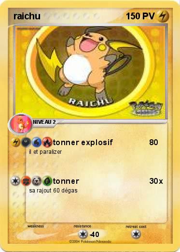 Pokemon raichu