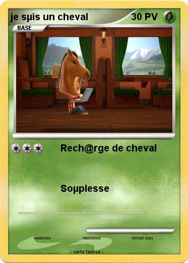 Pokemon je sµis un cheval