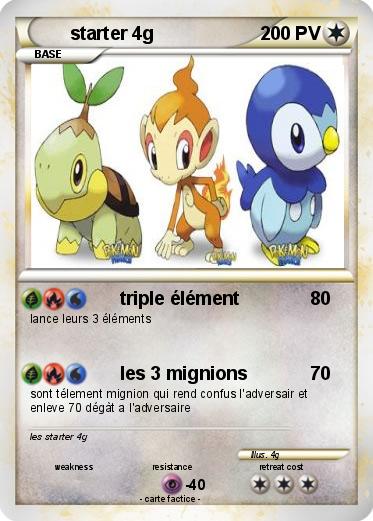 Pokemon starter 4g