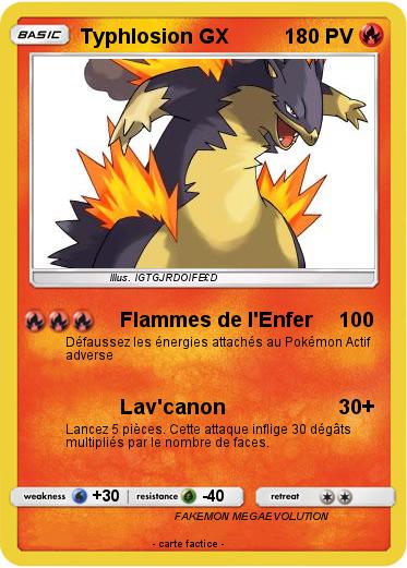 Pokemon Typhlosion GX