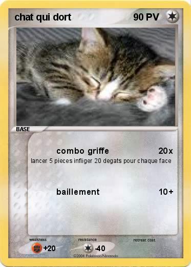 Pokemon chat qui dort