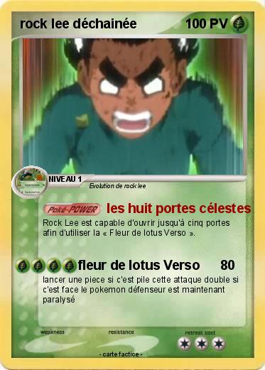 Pokemon rock lee déchainée