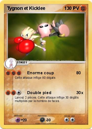 Pokemon Tygnon et Kicklee