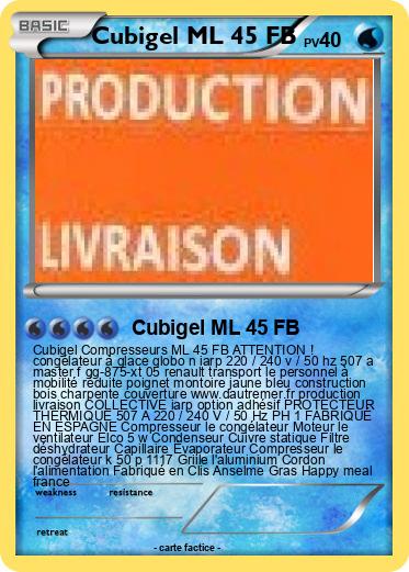 Pokemon Cubigel ML 45 FB