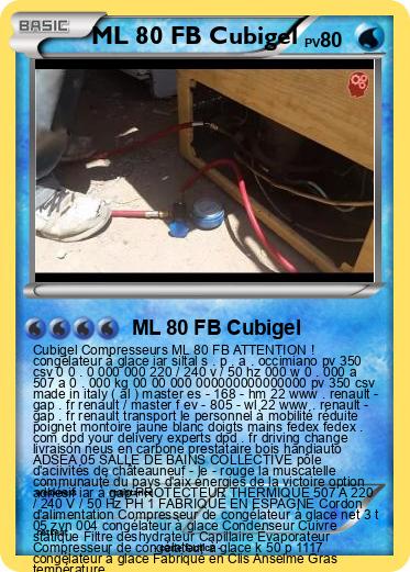 Pokemon ML 80 FB Cubigel