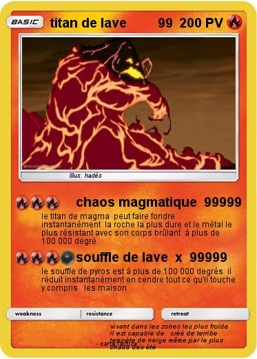 Pokemon titan de lave         99