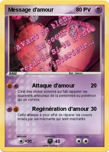 Pokemon Message d'amour