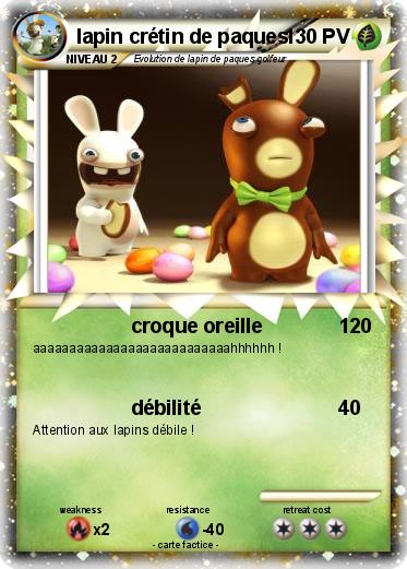 Pokemon lapin crétin de paques