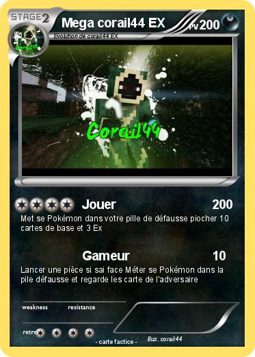 Pokemon Mega corail44 EX
