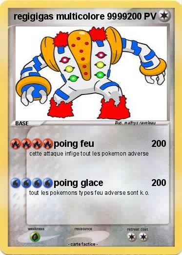 Pokemon regigigas multicolore 9999