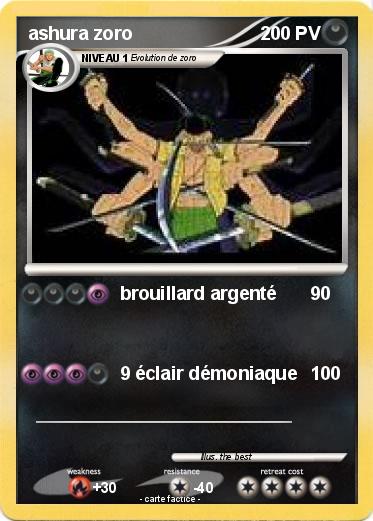 Pokemon ashura zoro
