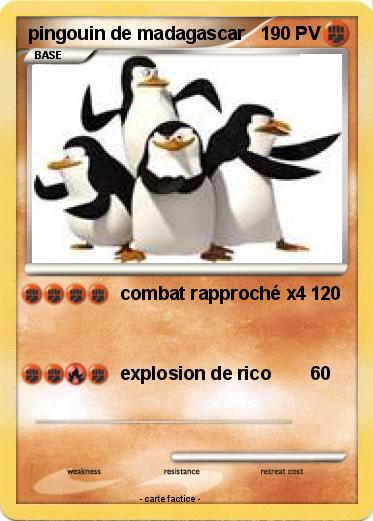 Pokemon pingouin de madagascar