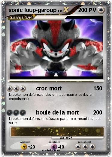 Pokemon sonic loup-garoup
