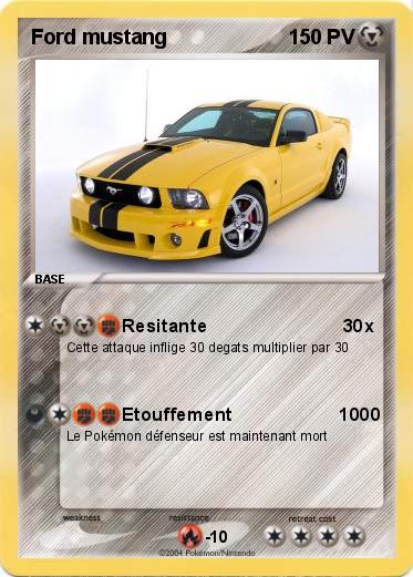 Pokemon Ford mustang    