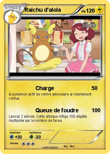 Pokemon Raichu d'alola