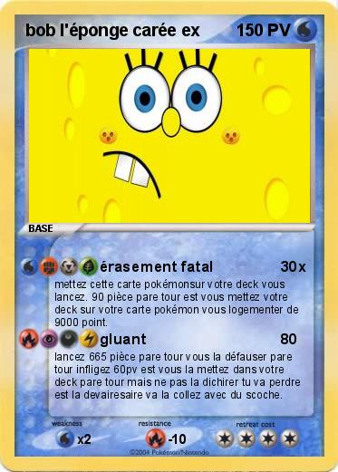 Pokemon bob l'éponge carée ex