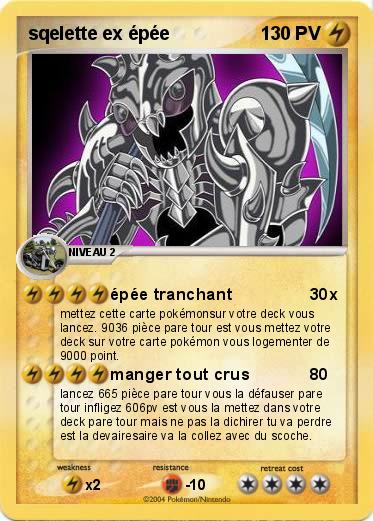 Pokemon sqelette ex épée