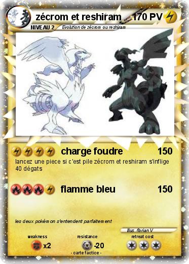 Pokemon zécrom et reshiram