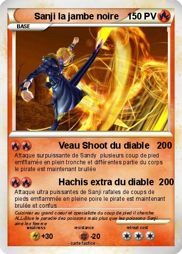 Pokemon Sanji la jambe noire