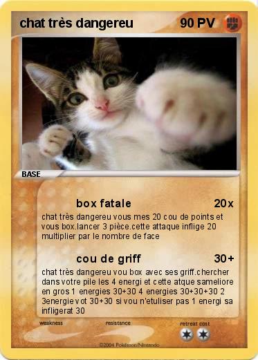 Pokemon chat très dangereu